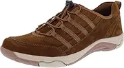 [Free Spirit] Jada Women's Elasticated Lace and Toggle Leather Comfort Shoes