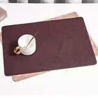 Rectangle Placemats PU Leather Coaster New Dining Table Place Mats Household