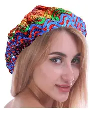 Sequins Rainbow Beret Hat