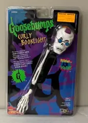 Goosebumps Reading is a Scream Skeleton Curly Booklight R. L. Stine 1996