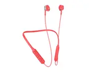 Wireless Earbud High Fidelity Intelligent Noise Reduction Ergonomic Bluetooth-compatible5.0 Neckband Stereo Sports Earphone for Calling-Red