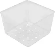 jojofuny Clear Memo Pad Storage Box Organizer for Desk Durable Memo Holder for Office Supplies Stylish and Space Saving Design Reusable Memo Pad Storage