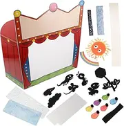 JUMPLAWN 1 Set Shadow Puppet Theater Set Portable DIY Craft Stage for Storytelling and Creative Play Engaging Shadow Puppet Experience