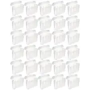 Thirty EBC Battery AA AAA Clear Plastic Battery Storage Case Holder Box USA Ship