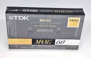 TDK MA-XG 60 Blank Audio Cassette Tape ( Sealed) NEW