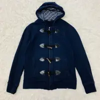 在飛比找PopChill優惠-[二手] Burberry 格紋內裏牛角扣外套（藍/M)