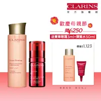 在飛比找momo購物網優惠-【CLARINS 克蘭詩】撫紋彈簧組(賽車眼霜+緊緻彈簧水 