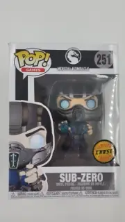 FUNKO POP GAMES #251 MORTAL KOMBAT X 2017 SUB-ZERO CHASE RARE