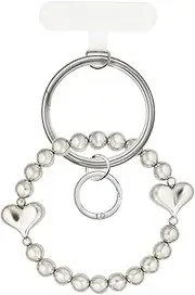 Suncrest Metal Beaded Hand Strap Heart iSB-HS14