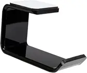 FELTECHELECTR Acrylic Headset Holder with Self Adhesive Hook Durable Headphone Hanger for Compatibility Sturdy Storage for Desk and Home Use