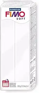 Staedtler Fimo Soft 8022-0 Oven Hardening Modelling Clay 350g - White