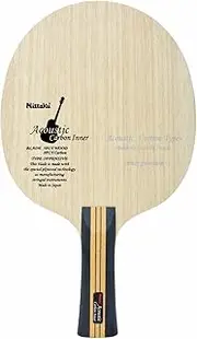 Nittaku Table Tennis Racket, Acoustic Carbon Inner Shake Hand, for Attacks, Special Material Included