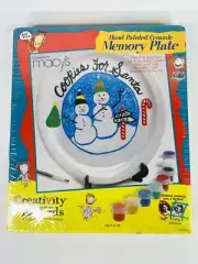 Creativity for Kids Cookies for Santa Hand Painted Memory Plate - Made For Macys
