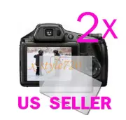 2x Clear LCD Screen Protector Guard Cover Film Sony CyberShot DSC-HX100V