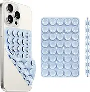 Yojaro Silicone Suction Cup Phone Case Mount Double Sided, Phone Accessories Hands-Free Strong Grip Holder for Selfies and Videos, Silicon Phone Stand for iPhone and Android Light Blue