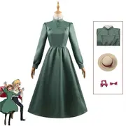 Huiyun Sophie Hatter Dress Cosplay Howl's Moving Castle cosplay Women Halloween Costume Long Dress A1 L