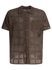 [Thisisneverthat®] Thisisneverthat-Gd Lightning Mesh Shirts Marrone-Uomo L