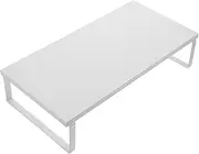 Monitor Bracket Computer Stand for Desk Desktop Stand Printer Riser Table Monitor Stand Table Laptop Stand Table Monitor Riser Computer Riser Table Desk Stand White Plate