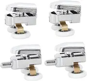 NULYLU 2Sets Bathroom Door Roller Sliding Door Pulley Glass Door Track Rollers for Easy Installation Durable Performance for Shower Room Accessory