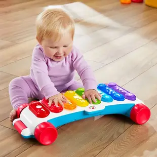 費雪 Fisher-Price 巨型拉著走鐵琴 音樂玩具 敲敲琴【懂寶孕嬰】