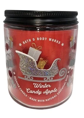 Bath & Body WorksWinter Candy Apple Small 1-Wick 7 Oz Scented Candle NEW