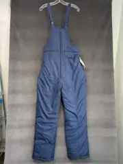NWT!! VTG 90’s Y2K Windbreaker Brand Overalls Navy Blue Snowsuit Adult Size L