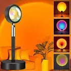 Sunset Lamp Projector Rainbow Light 360 Degree Rotation Sunset Projector Lamp...
