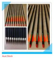 50 x 32" Fiberglass Arrows 15-60LB Hunting Target Recurve Compound Bow Arrows