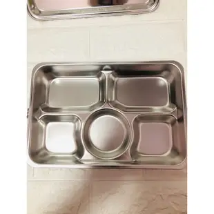 廚神 (現貨) 台灣製 蝴蝶牌 304不鏽鋼 雙扣五格附蓋餐盤 分格餐盤 五格餐盤 餐盒 自助餐盒 便當盒 不鏽鋼餐具