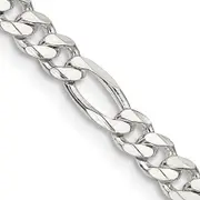 22 Inch Sterling Silver 4.5mm Figaro Chain
