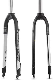 BOLANY Bike Rigid Suspension Forks 1-1/8" Threadless Straight Steerer Universal 26/27.5/29" Disc Brake 9mm QR MTB Front Forks Aluminum Alloy Super-Light Bike Forks