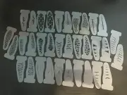 3' Inch Fishing Lure Stencils VARIETY PACK