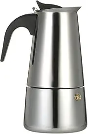 300ml 6-Cup Stainl Steel Espresso Percolator Coffee Stovetop Maker Mocha Pot for Use on Induction Cooker Multicolor148 One Size