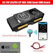 8S 80-150ALifepo4 Li-ion Battery Protection Board Smart BMS Bluetooth APP Module