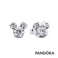 在飛比找momo購物網優惠-【Pandora 官方直營】迪士尼米奇與米妮璀璨造型耳環