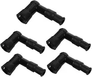 Spark Plug Cap Boot Covers Set of 5 Waterproof High Pressure Cap Replacement for Motorbike Scooter Engine Accessories