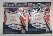 NEW (2) ~ UNIVERSITY OF Virgina ~ Stretchable Book Covers Up to 8x10