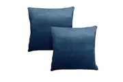 Alastairs Augusta Navy Pair of Flannel Fleece European Pillowcases
