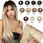 Thick NANO RING Russian Remy Human Hair Extensions Loop Micro Bead Tip Highlight