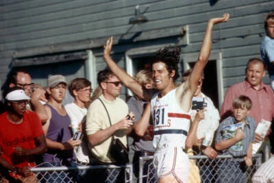 Olympic Trials, Florida Track Club Frank Shorter in action d - 1972 Old Photo