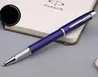 Brilliant Blue Color Parker IM Series Rollerball Pen 0.5mm Black Ink Refill