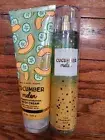 2 BATH & BODY WORKS CUCUMBER MELON ULTIMATE HYDRATION BODY CREAM & FINE FRAGRANC