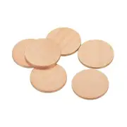 Stamping Blank Brass Round DIY Tag, 20mm/0.8" for Craft, Pack of 6,Purple Copper