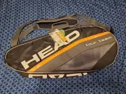 New Black & Orange HEAD Tour Team Combi Tennis Bag Backpack Racquet Bag