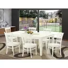 7 PcTable and chair set with a Dining Table and 6 Dining Chairs ...