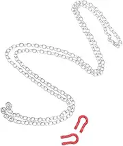 DRESSOOS Climbing Car Trailer Chain Trailer Safety Chain Trailer Chain Tractor Hooks Trailer Tow Hook Holder Front Tow Hook Crawler Accessories Tow Rope with Hooks Tow Hook