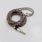 Linsoul TRIPOWIN C8 8-Core Silver Copper Foil Braided Earphone Replacement Upgrade Cable, Tinsel Silver Copper Wire for UE900s SE215 SE425 TIN Audio T2 T3 BGVP (4.4mm Plug, MMCX)