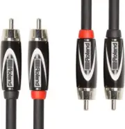 Roland RCC-15-2R2R 180 Inch Low Capacitance Interconnect Dual RCA Jack Black Ser