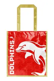 Dolphins NRL Laminated Carry Shopping Grocery Bag