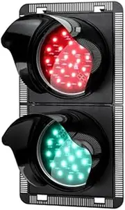 Traffic Light Decoration, DC12V, DC24V, AC220V, Three Module and Two Module, 100mm(4 inch) Traffic Lights, PC Waterproof LED Traffic Lights for Garage, Road, Dock, Decoration and so on.(DC12V,Two